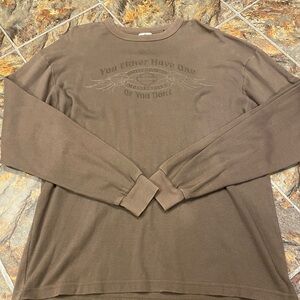 Harley-Davidson Brown Long Sleeve Men's Tee